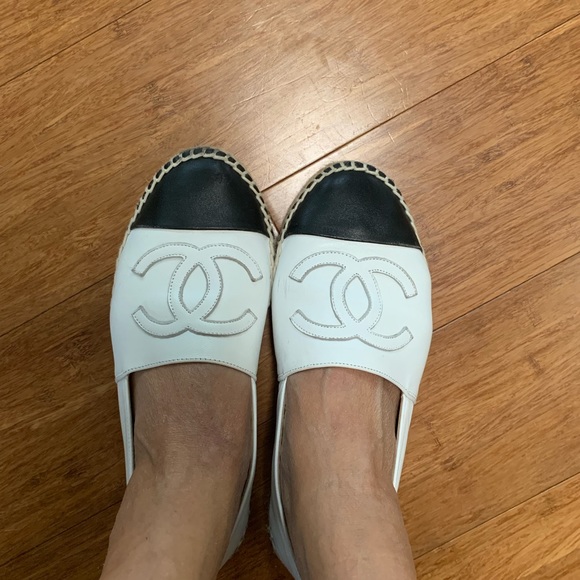 Chanel espadrilles 37 in 2 tone - Picture 3 of 12